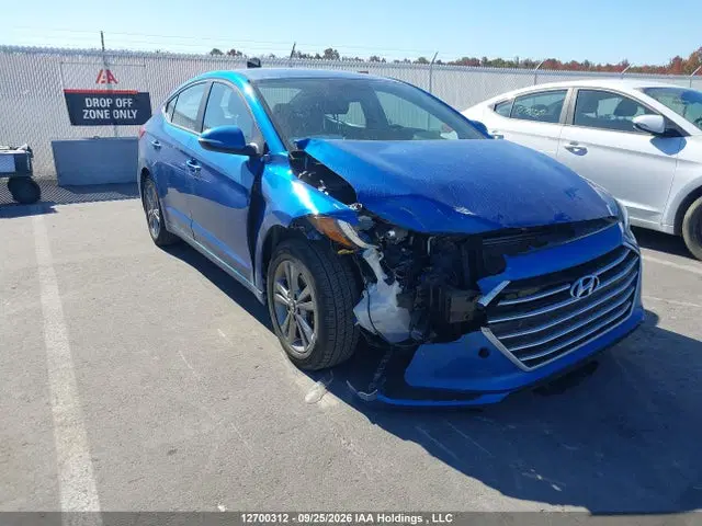 KMHD84LF4JU703074 — 2018 Hyundai Elantra, Передняя часть (Front), фото до ремонта