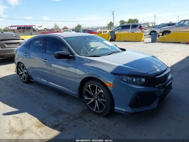 SHHFK7H44KU405351 — 2019 Honda Civic Sport, Задняя часть слева (Left Rear), фото до ремонта