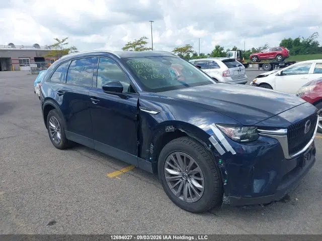JM3KKCHD9S1205834 — 2025 Mazda CX-90 Premium Sport, Задняя часть, фото до ремонта
