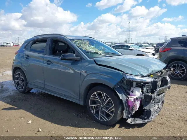 KM8K5CA33NU906773 — 2022 Hyundai Kona N Line With Ultimate Package, Передняя часть (Front), фото до ремонта