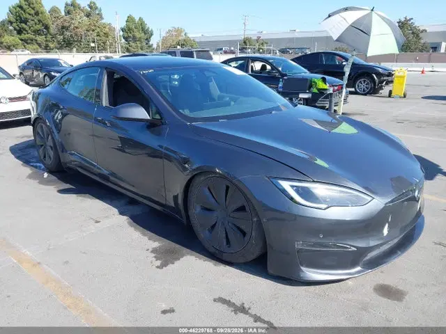 5YJSA1E50PF501112 — 2023 Tesla Model S Dual Motor ALL-Wheel Drive/Standard Range, Задняя часть (Rear), фото до ремонта