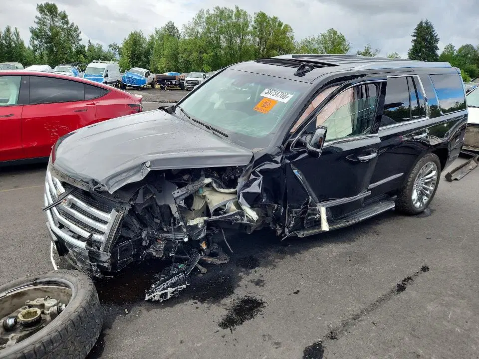 1GYS4CKJ9HR114388 — 2017 Cadillac Escalade, Передняя часть (Front End), фото до ремонта