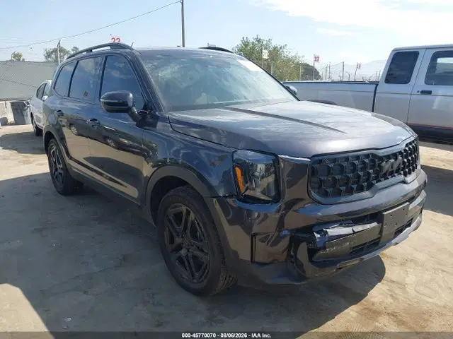 5XYP3DGC0SG644592 — 2025 Kia Telluride EX X-Line, Передняя часть справа (Right Front), фото до ремонта