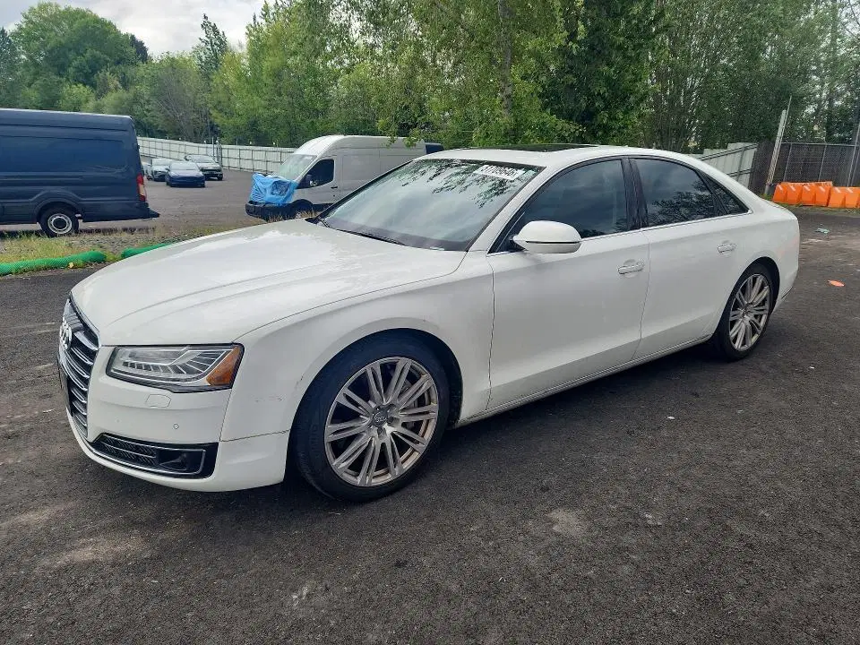 WAUJGAFD8FN019937 — 2015 Audi A8, Передняя часть (Front End), фото до ремонта