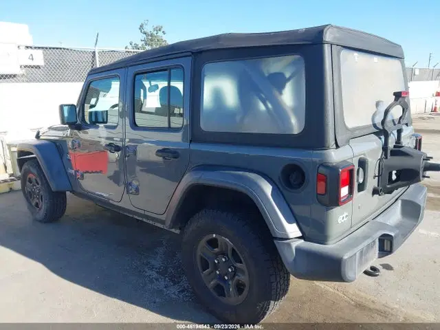 2020 Jeep Wrangler Unlimited Sport 4x4 VIN 1C4HJXDG9LW182105 фото 3