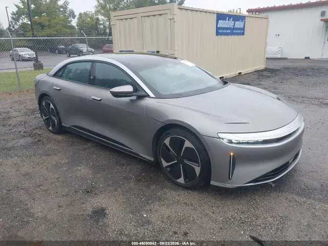 50EA1TEA6PA004896 — 2023 Lucid Air Touring, Задняя часть (Rear), фото до ремонта