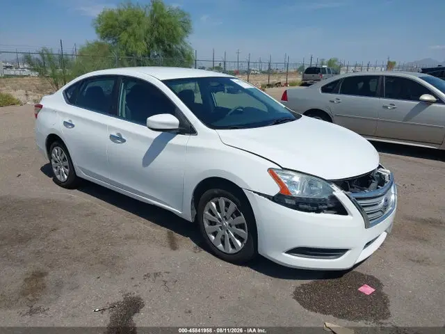 3N1AB7AP2FY231583 — 2015 Nissan Sentra Fe+ S/S/SL/SR/SV, Передняя часть (Front End), фото до ремонта