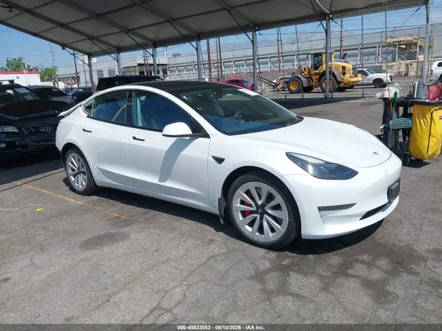 5YJ3E1EC5PF563614 — 2023 Tesla Model 3 Performance Dual Motor ALL-Wheel Drive, Задняя часть (Rear), фото до ремонта