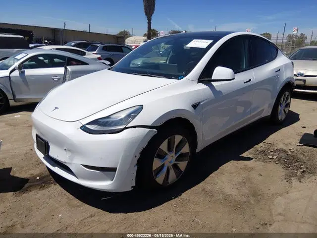 2021 Tesla Model Y Long Range Dual Motor All-wheel Drive VIN 5YJYGDEE7MF217370 фото 2