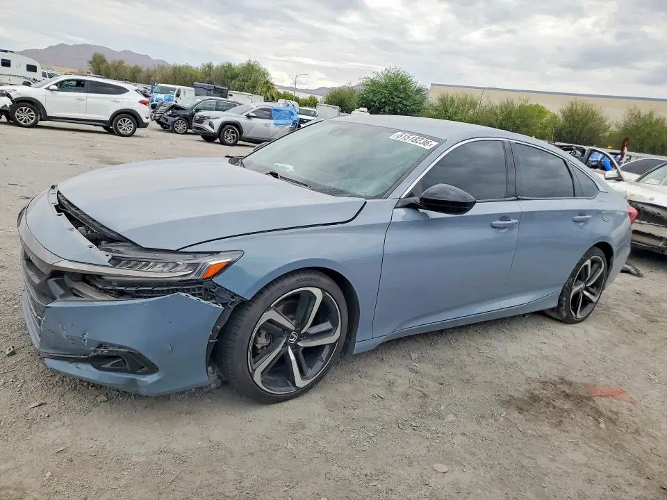 1HGCV1F42MA023814 — 2021 Honda Accord, Передняя часть (Front End), фото до ремонта