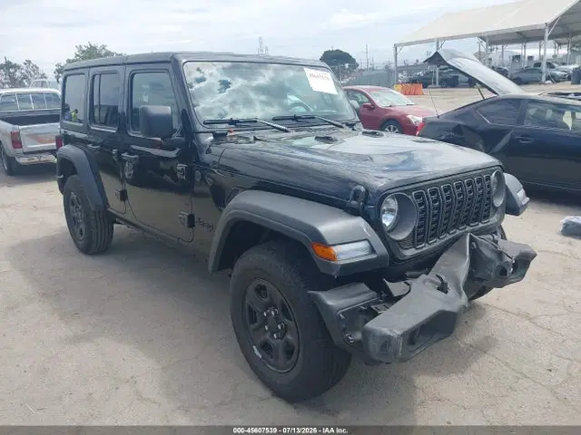 1C4PJXDN5TW158877 — 2026 Jeep Wrangler Sport, Передняя часть, фото до ремонта