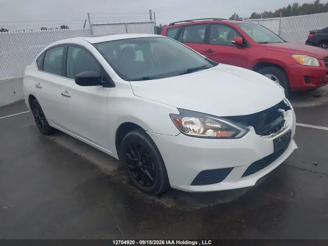 3N1AB7AP0JY305544 — 2018 Nissan Sentra, Передняя часть (Front), фото до ремонта