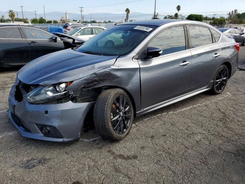 3N1AB7AP8JY271627 — 2018 Nissan Sentra, Передняя часть (Front End), фото до ремонта