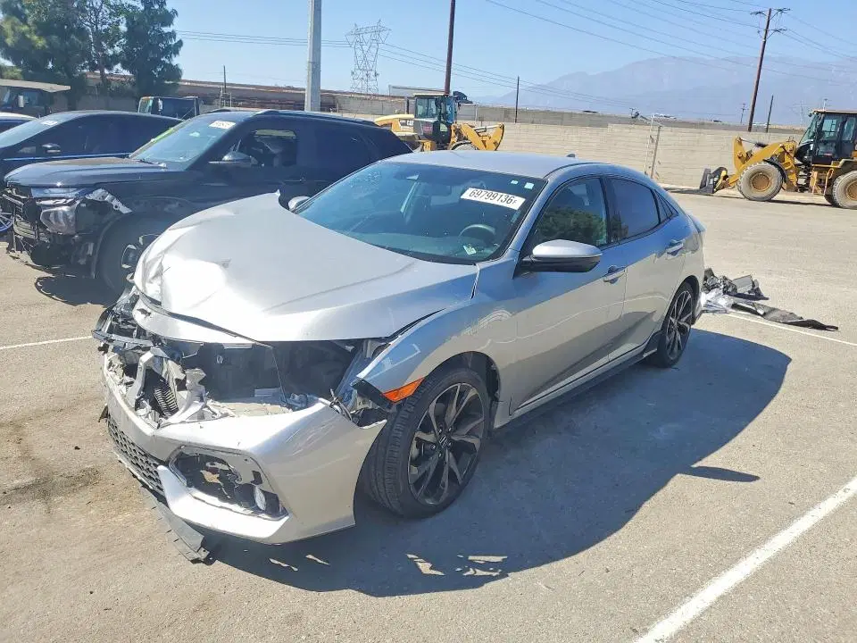 SHHFK7H41KU424083 — 2019 Honda Civic, Передняя часть (Front End), фото до ремонта
