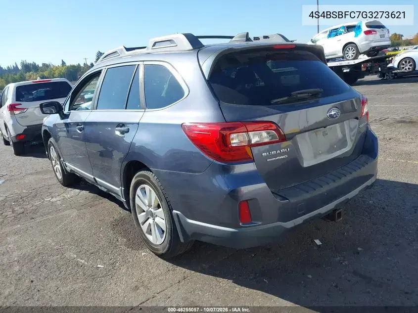 2016 Subaru Outback 2.5I Premium VIN 4S4BSBFC7G3273621 фото 4