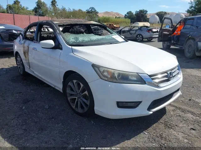 1HGCR2F53EA151483 — 2014 Honda Accord Sport, Пожар салона (Interior Burn), фото до ремонта