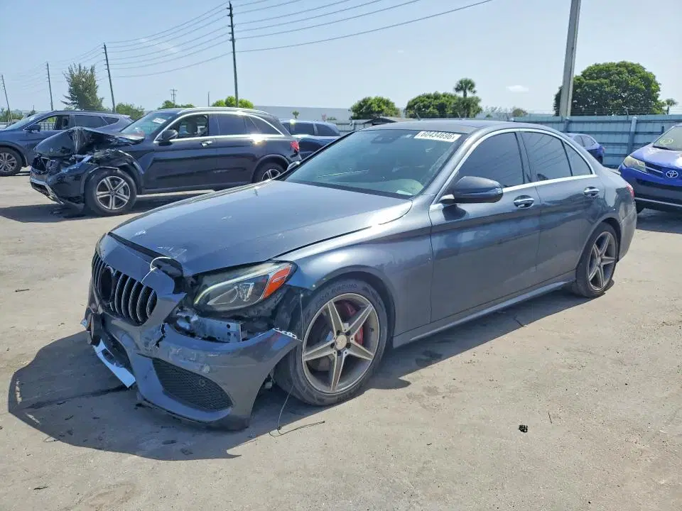55SWF4JBXGU121399 — 2016 Mercedes-Benz C, Передняя часть (Front End), фото до ремонта