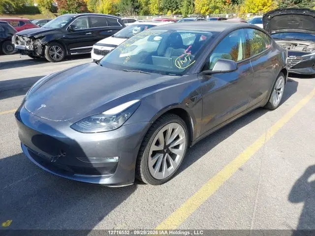 2022 Tesla MODEL 3 VIN 5YJ3E1EB5NF274754 фото 2