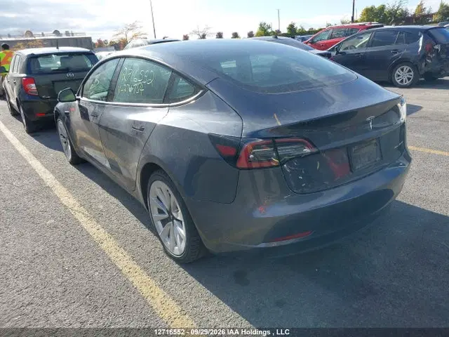 2022 Tesla MODEL 3 VIN 5YJ3E1EB5NF274754 фото 3