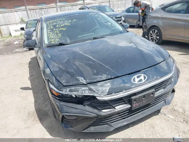 KMHLM4DG2SU916296 — 2025 Hyundai Elantra Preferred With Tech Package, Передняя часть (Front), фото до ремонта