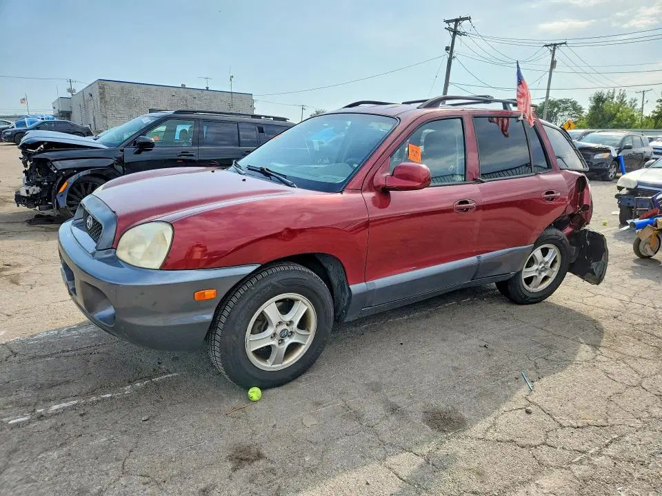 KM8SC13E84U700078 — 2004 Hyundai Santa FE, Задняя часть, фото до ремонта