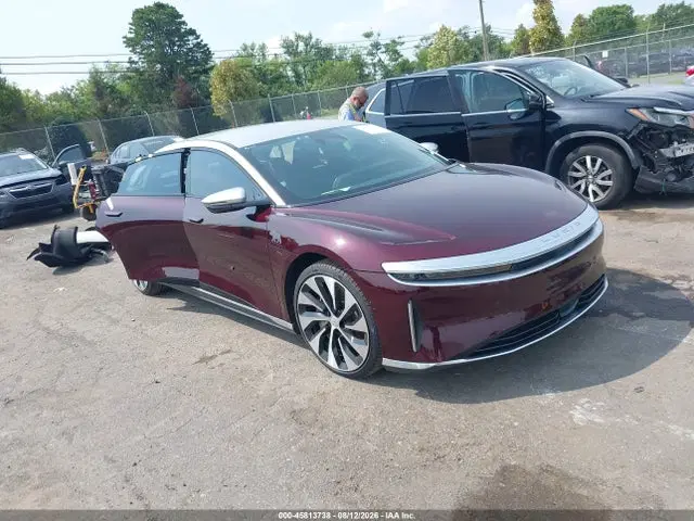 50EA1TEA7RA006787 — 2024 Lucid Air Touring, Задняя часть (Rear), фото до ремонта