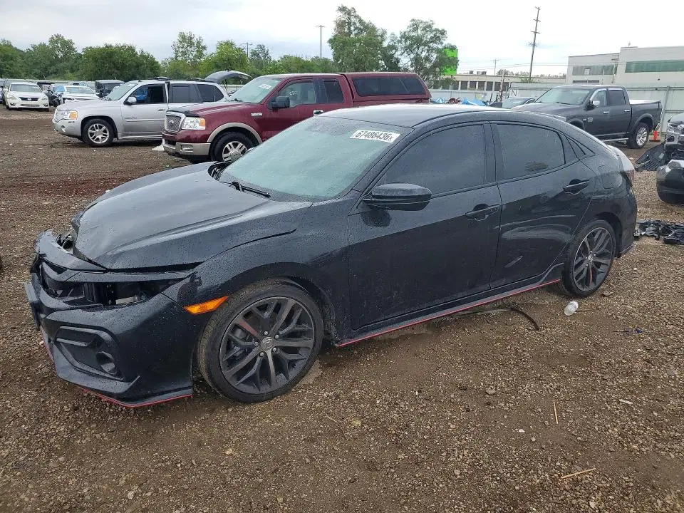SHHFK7H44MU200910 — 2021 Honda Civic, Передняя часть, фото до ремонта