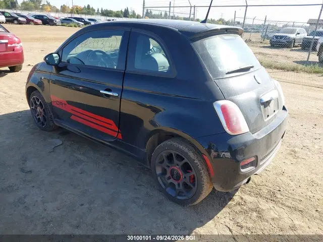 2014 Fiat 500 SPORT VIN 3C3CFFBR2ET194801 фото 3