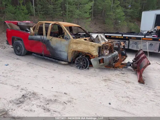 1GTV2TEC6EZ116357 — 2014 GMC Sierra 1500, Повреждение двигателя (Engine Fire), фото до ремонта