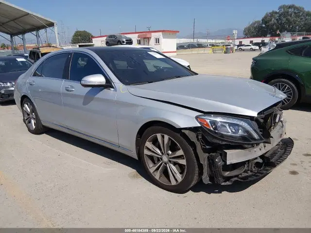 WDDUG8CB8FA196612 — 2015 Mercedes-Benz S 550, Передняя часть, фото до ремонта