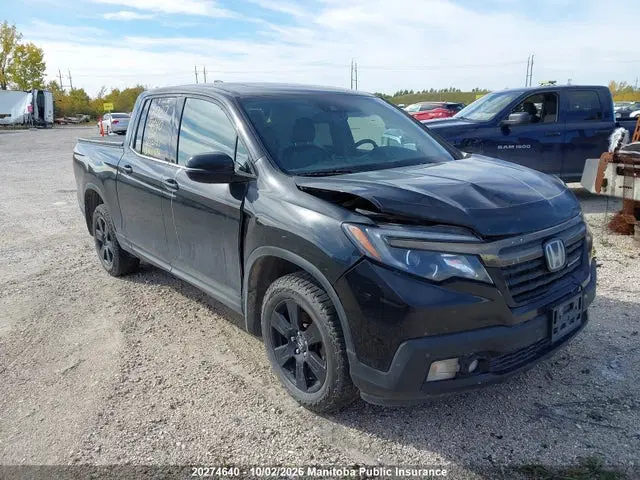 5FPYK3F85HB501692 — 2017 Honda Ridgeline Black Edition, Передняя часть, фото до ремонта
