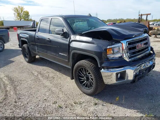 1GTV2UEC7FZ190331 — 2015 GMC Sierra 1500 Double Cab, Передняя часть, фото до ремонта