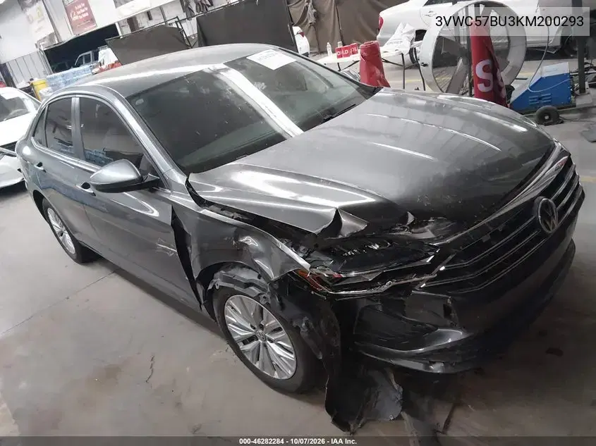 3VWC57BU3KM200293 — 2019 Volkswagen Jetta, передняя часть, фото до ремонта