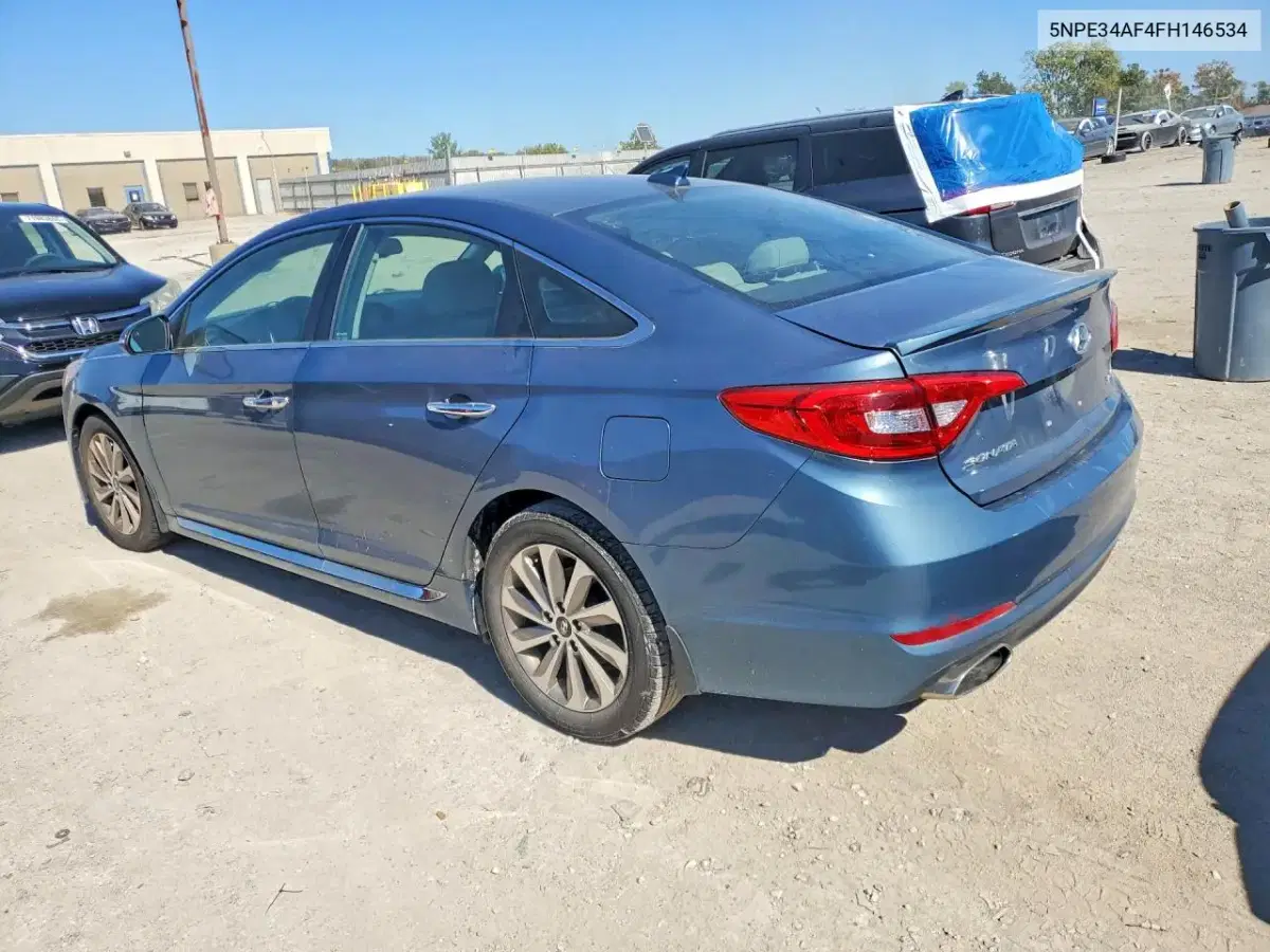 2015 Hyundai Sonata Sport VIN 5NPE34AF4FH146534 фото 2
