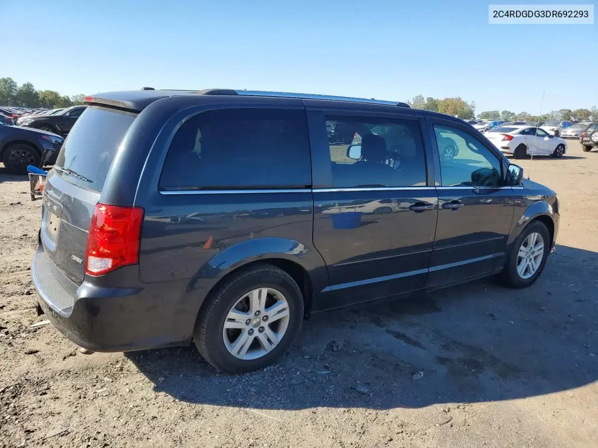 2013 Dodge Grand Caravan Crew VIN 2C4RDGDG3DR692293 фото 3