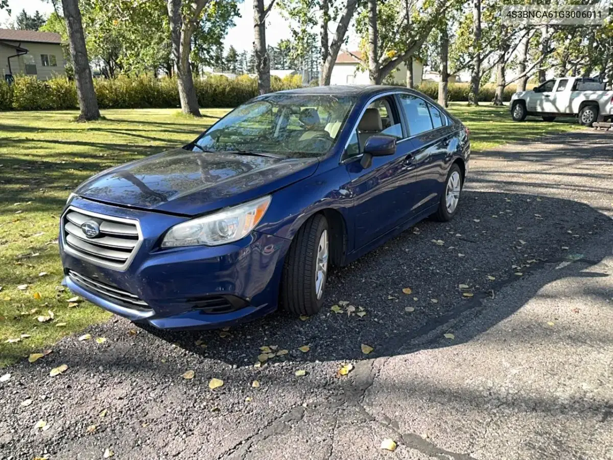 2016 Subaru Legacy 2.5I VIN 4S3BNCA61G3006011 фото 2