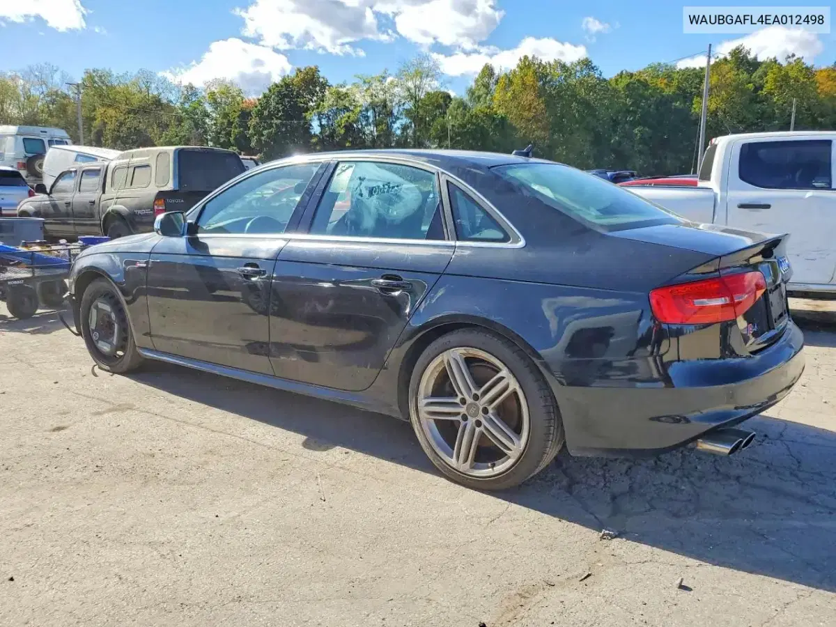 2014 Audi S4 Premium Plus VIN WAUBGAFL4EA012498 фото 2