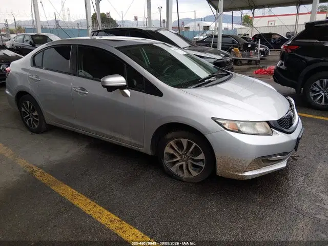 19XFB2F82EE060342 — 2014 Honda Civic EX, Передняя часть слева (Left Front), фото до ремонта