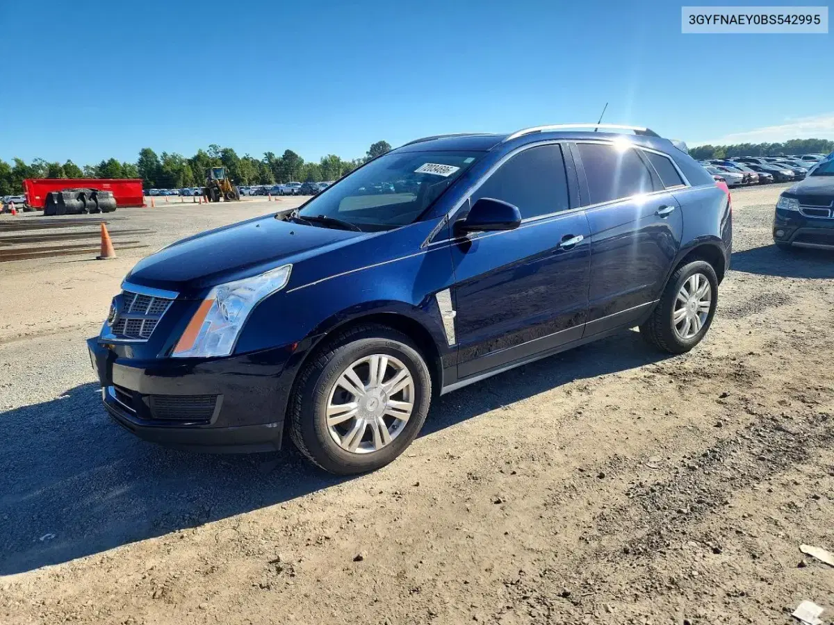 3GYFNAEY0BS542995 — 2011 Cadillac SRX, мелкие вмятины и царапины, фото до ремонта