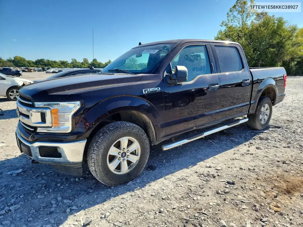 1FTEW1E58KKC38927 — 2019 Ford F-150, механические повреждения, фото до ремонта