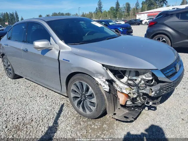1HGCR6F79FA012937 — 2015 Honda Accord Hybrid Touring, Передняя часть (Front & Rear), фото до ремонта