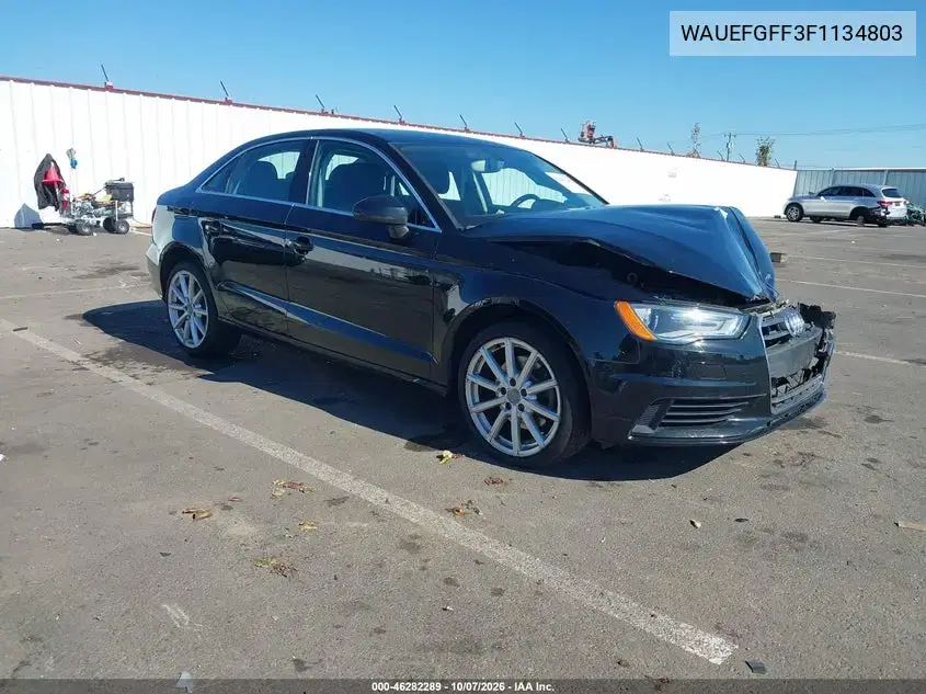 WAUEFGFF3F1134803 — 2015 Audi A3, передняя часть, фото до ремонта
