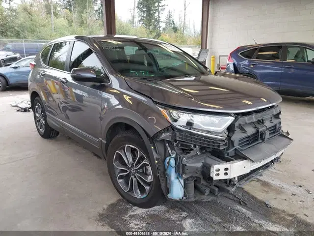 5J6RT6H81NL004991 — 2022 Honda CR-V Hybrid EX-L, Передняя часть, фото до ремонта