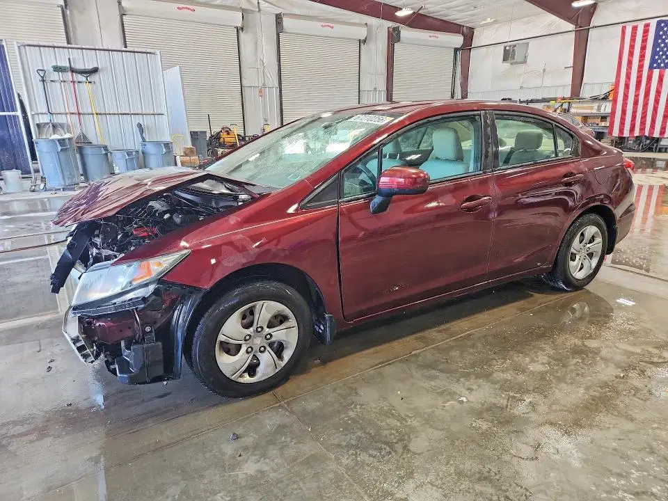 19XFB2F53EE041756 — 2014 Honda Civic, Передняя часть, фото до ремонта