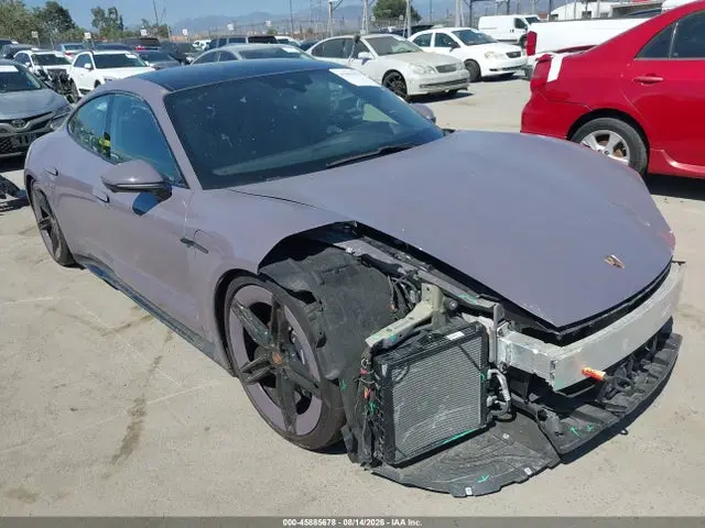 WP0AA2Y11SSA08662 — 2025 Porsche Taycan 4, Передняя часть, фото до ремонта