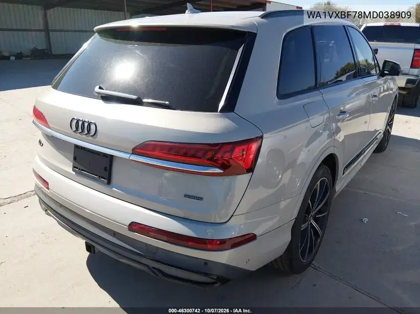 2021 Audi Q7 Prestige 55 Tfsi Quattro Tiptronic VIN WA1VXBF78MD038909 фото 5