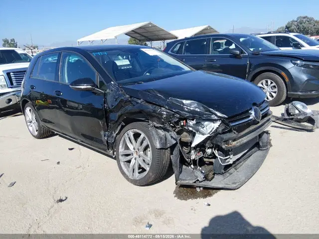 3VW2A7AU3FM060096 — 2015 Volkswagen Golf Tdi SEL 4-Door, Передняя часть справа (Right Front), фото до ремонта