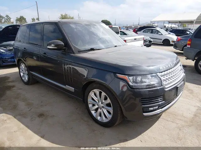 SALGS2KF8GA258639 — 2016 Land Rover Range Rover 3.0L V6 Turbocharged Diesel Hse TD6, Передняя часть слева (Left Front), фото до ремонта