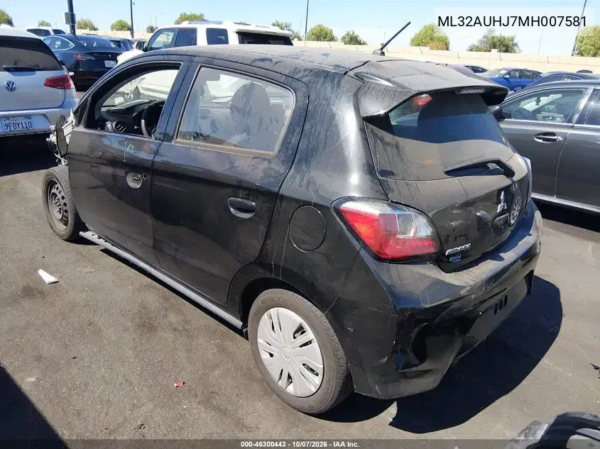 2021 Mitsubishi Mirage Carbonite Edition/Es/Le VIN ML32AUHJ7MH007581 фото 4