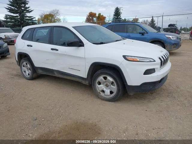 1C4PJLAB9HD218701 — 2017 Jeep Cherokee Sport, Левый бок (Left Side), фото до ремонта